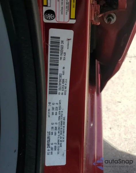 2008 Dodge Avenger R/T из США, поврежденный, VIN 1B3LC76M78N219853